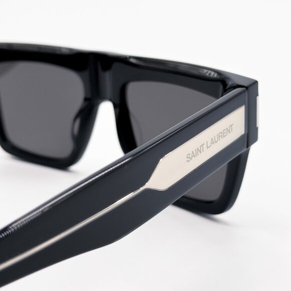 NEW SAINT LAURENT SL628 001 SQUARE BLACK UNISEX SL 628 001 SUNGLASSES - Picture 7 of 11